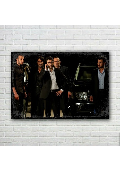 Kurtlar Vadisi Retro Ahşap Poster