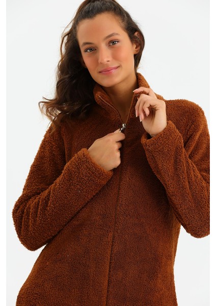 Fermuarlı Dik Yaka Welsoft Mont DS23KB235905