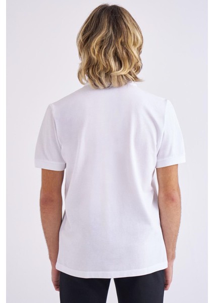 Logo Maltax 2 Mss Tk Beyaz Erkek Kısa Kol T-Shirt