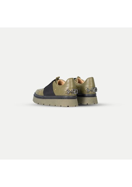 Streç Detaylı Deri Sneaker indirimleri