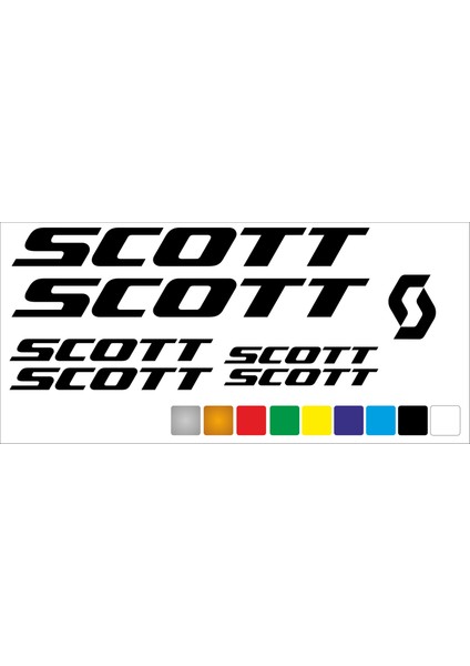 Scott Bisiklet Kadro Sticker Seti Premium Kalite