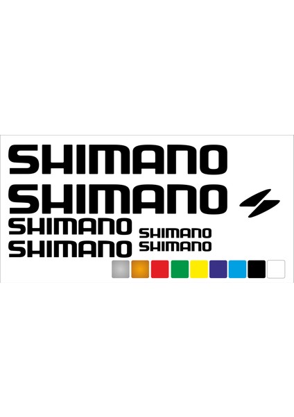 Shimano Bisiklet Kadro Sticker Seti Premium Kalite