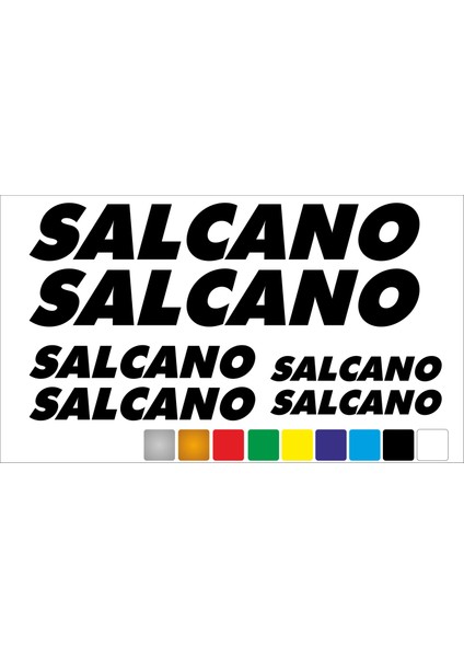 Salcano Bisiklet Kadro Sticker Seti Premium Kalite