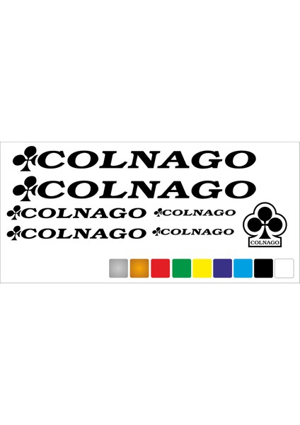 Colnago Bisiklet Kadro Sticker Seti Premium Kalite
