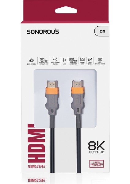 HDMI Kablo 8k 2mt