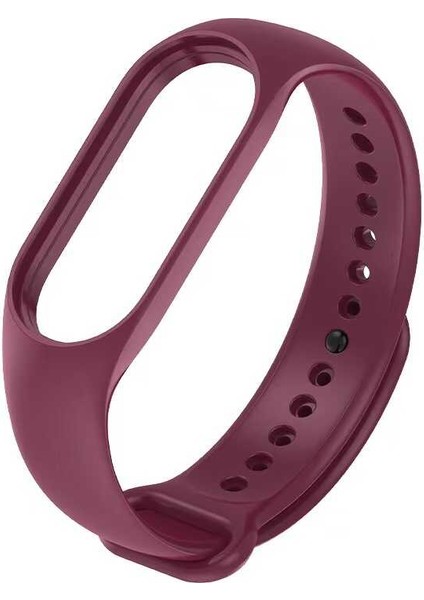 Xiaomi Mi Band 7 Akıllı Bileklik Klasik Silikon Kordon Koyu Bordo