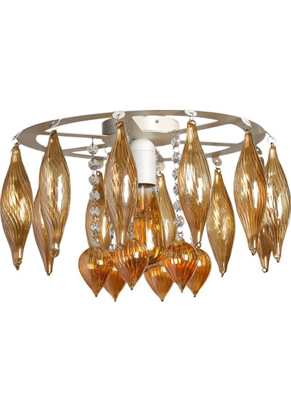 Aksan Tekli Avize Beyaz Bal Süs modelleri