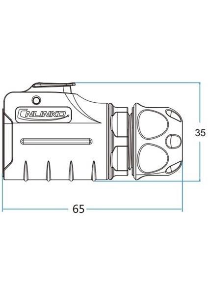 LP-20-C05PE-01-022 5-Pin Su Geçirmez Konnektör - Erkek