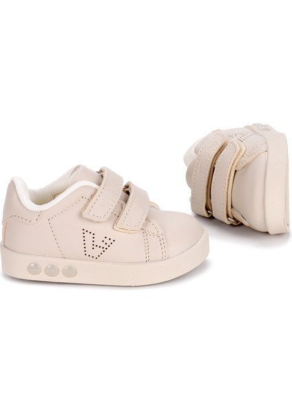 313.E19K.100 Oyo Işıklı Kız/erkek Çocuk Spor Ayakkabı Bej
