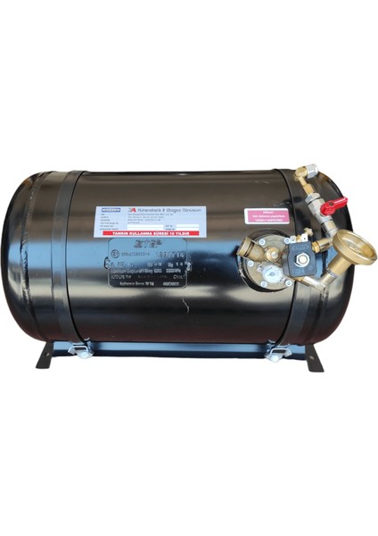 Karavan Lpg Tankı Yatay 40 Litre Kollektörlü