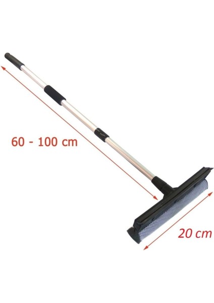 Teleskopik Sap Çekçekli Cam Silme Aparatı Tablet Mop fırsatları