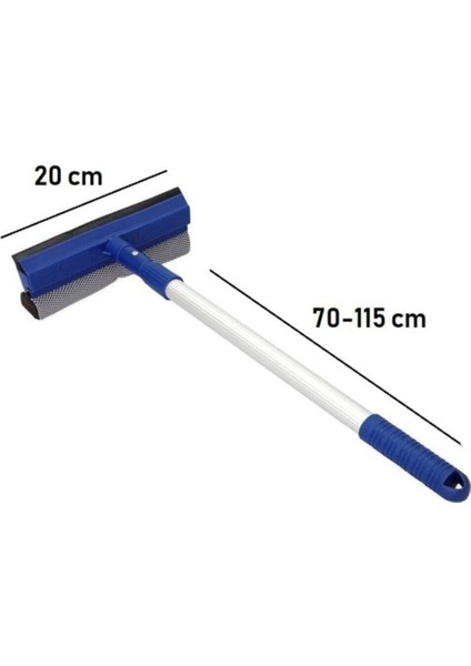 Teleskopik Çekçek Mikrofiber Cam Silme Aparatı 2'li