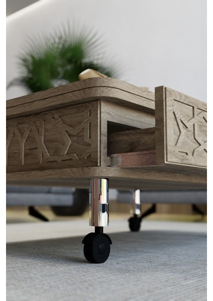 Lisa Tekerli Akıllı Sehpa Çok Amaçlı Akıllı Sehpa Sihirli Sehpa Yemek Masası Çay Sehpası fırsatları