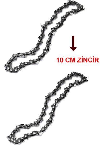 Power Tools Mini Akülü Dal Budama Testere Uygun Yedek Zinciri 10 cm