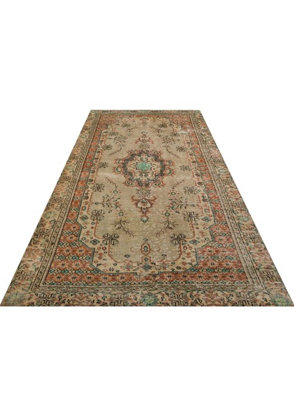 Klasik Modern Vintage Eskitme El Dokuma Halı 170 x 290 cm 9110