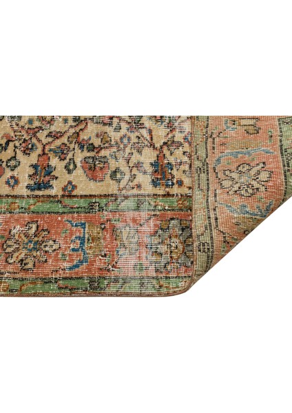 Klasik Modern Vintage Eskitme El Dokuma Halı 154 x 237 cm 9116