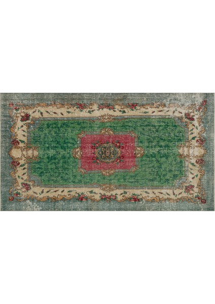 Eskitme Vintage El Dokuma Halı 154 x 271 cm 9143