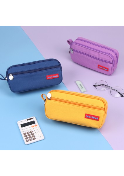 Moda Büyük Kapasiteli Kalem Çantası Fermuar Tükenmez Kalem Kalem Kutusu modelleri