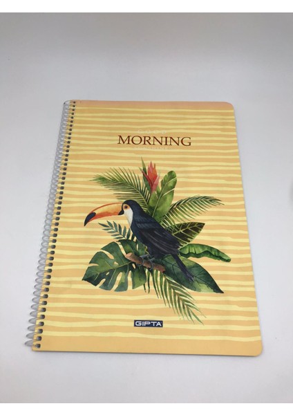 Morning Spiralli Karton Kapak A4 80 Yaprak Kareli Defter