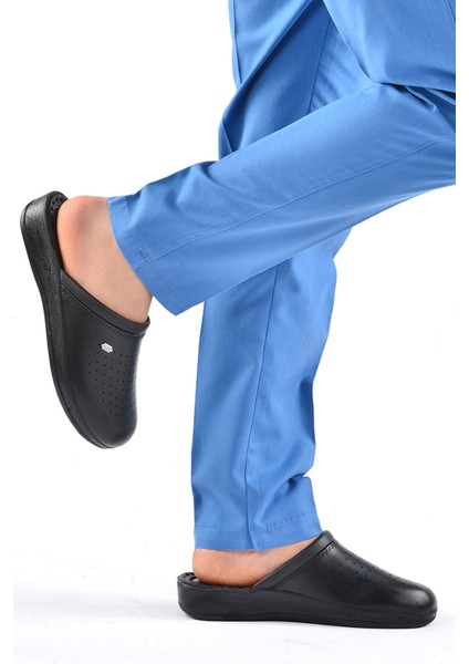 4768 4 Nokta Sabo Orto Pedik Taban Erkek Terlik Hastane & Iş Siyah fiyatları