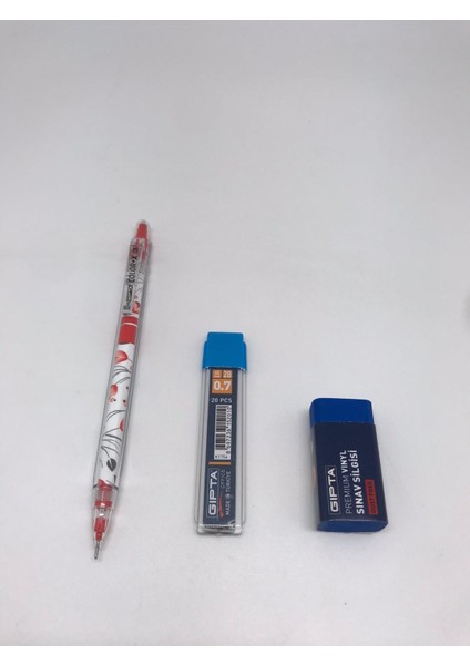 Color-X2 0.7 Versatil Kalem + Gıpta 0.7 2b 60MM Uc + Gıpta Premium Mavi Sınav Silgisi