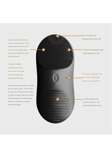 Silikon Temizleyici, Akıllı Yüksek Frekanslı Ultrasonik Titreşim Su Geçirmez Temizleyici (Yurt Dışından) indirimleri