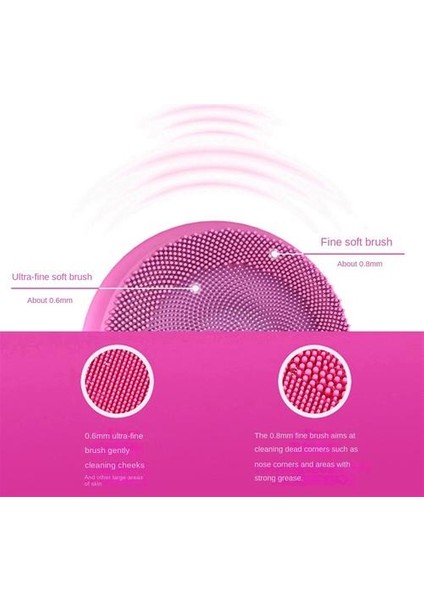 Silikon Temizleyici, Akıllı Derin Temizleme Ultrasonik Yüksek Frekanslı Su Geçirmez Temizleyici (Yurt Dışından) indirimleri