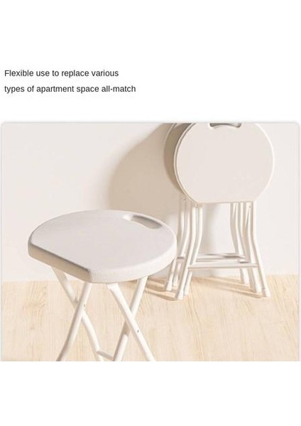Basit Plastik Katlanır Tabure, Dış Mekan Taşınabilir Ev Kalınlaştırılmış Küçük Tabure Yükseltilmiş Versiyonu (Yurt Dışından)