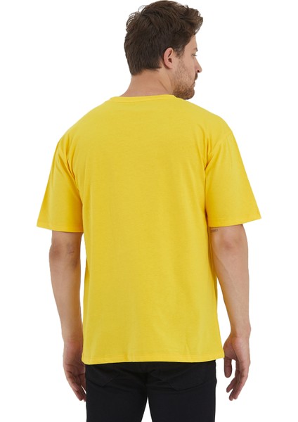 Erkek Basic Oversize Bisiklet Yaka %100 Pamuk Kısa Kol T-Shirt fiyatları