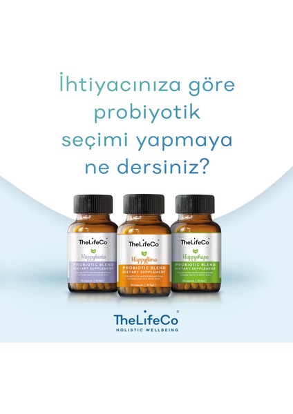 Thelifeco Happyshape Probiyotik Mikroorganizma İçeren Takviye Edici Gıda x 3 Adet