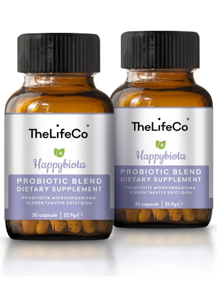 Thelifeco Happybiota Probiyotik 10 Milyar Mikroorganizma İçeren Gıda x 2 Adet