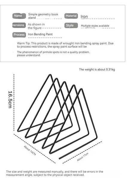 Ivy Metal Üç Boyutlu Tripod, Kitap Ayracı (Yurt Dışından) indirimleri