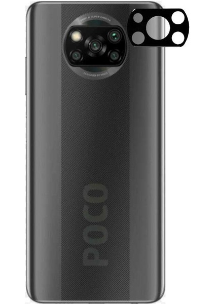 Xiaomi Poco X3 Pro Kamera Lens Koruyucu + Ekran Kouyucu 3 Adet Nano Kırılmaz Cam