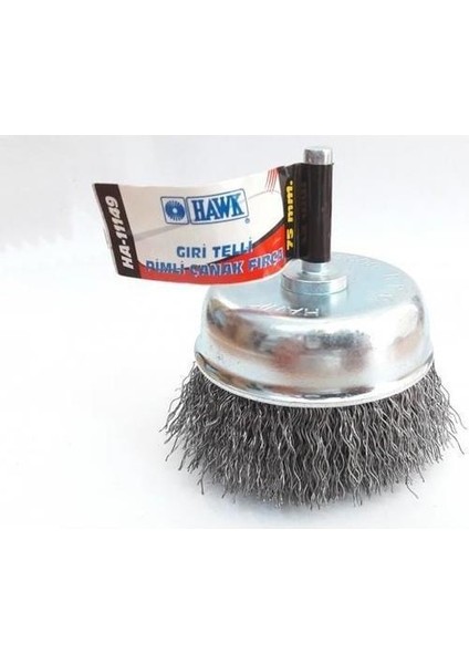 Hawk HA11147 Pimli Gri Tel Çanak Fırça 65 mm