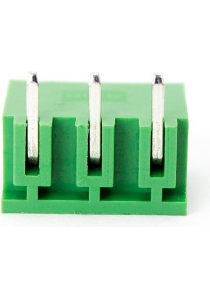 3 Pin Geçmeli Klemens 90' Erkek 5.08MM Yeşil