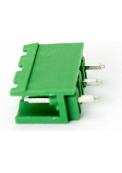 3 Pin Geçmeli Klemens 180' Erkek 5.08MM Yeşil
