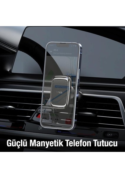 Polham Araç Içi Havalandırma Girişli Manyetik Mıknatıslı Telefon Tutucu, Titremez Düşmez Car Holder