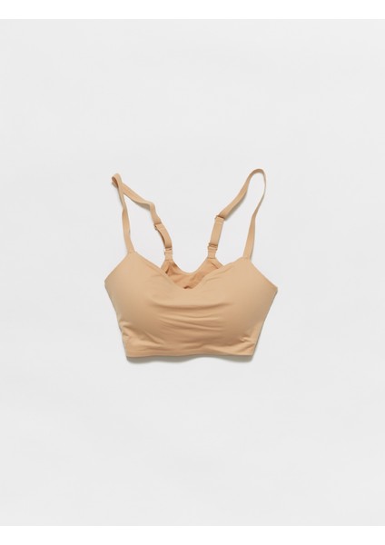 Dri-Fıt Indy Luxe Sports Bra In Praline AQ0140-288 modelleri