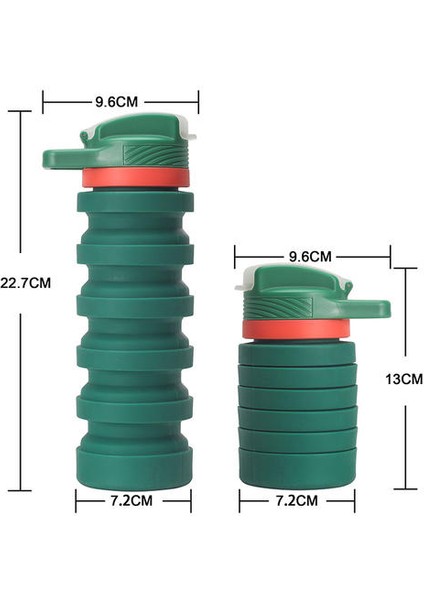 550ML Silikon Katlanır Su Şişesi (Yurt Dışından) modelleri