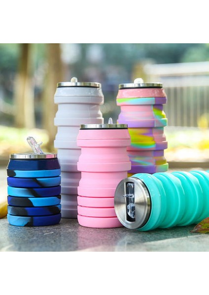 480ML Platin Sınıfı Silikon Katlanır Suluk (Yurt Dışından) modelleri