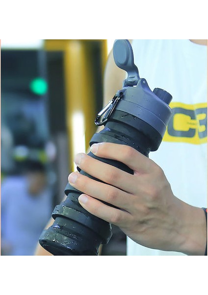 500ML Açık Içme Silikon Suluk (Yurt Dışından)