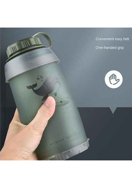 750ML Gıda Sınıfı Tpu Dış Mekan Katlanabilir Yumuşak Su Şişesi (Yurt Dışından)