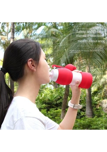 600ML Karikatür Silikon Katlanır Suluk (Yurt Dışından) indirimleri