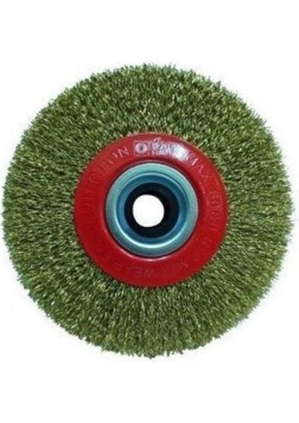 Hawk 10109 Daire Fırça Sarı Telli 200X25 mm
