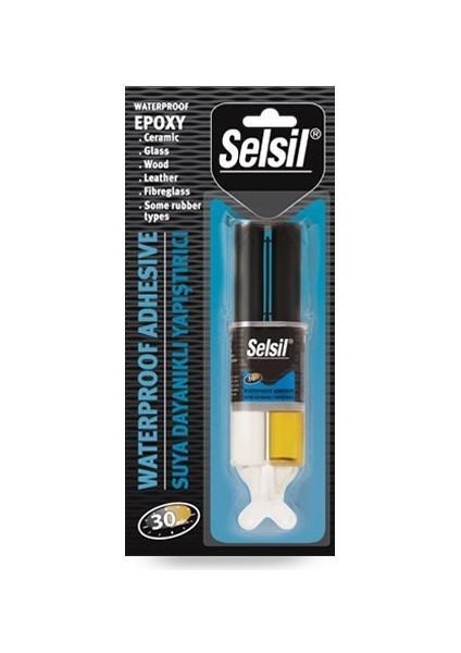 Selsil Suya Dayanıklı Epoksi Şeffaf Yapıştırıcı 28 gr fiyatları