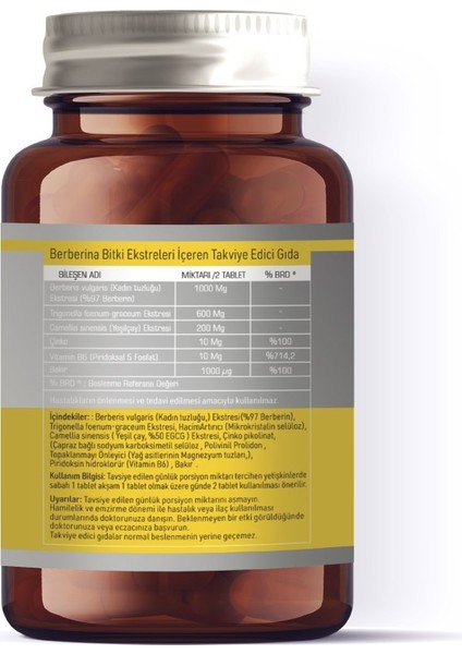 Berberina 60 Tablet fiyatları