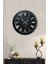 40 cm Siyah Metal Naturel Duvar Saati 2