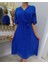 Model Mavi Şifon Elbise