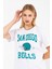 Bisiklet Yaka San Diego Baskılı Beyaz Oversize Kadın T-Shirt 2