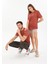 Oversize Fit Pamuklu Kısa Kollu Basic Uniseks Kadın Erkek Tişört 1